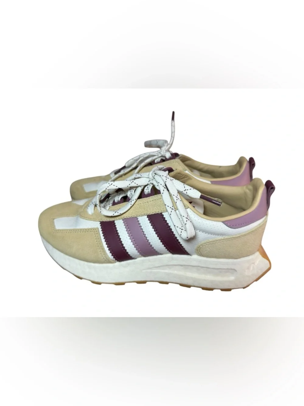 Adidas Wmns Retropy E5 'Hazy Beige Gum' sneakers size 9 - Picture 2 of 9